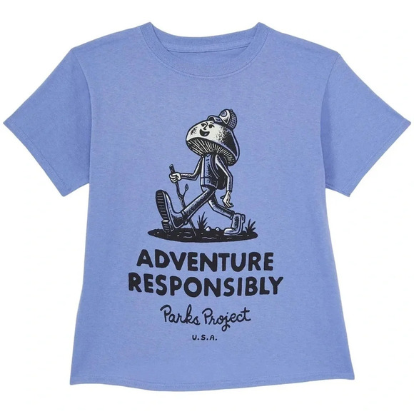 Parks Project Adventure Responsibly Hiker Tee, XL Big Kids or Small Women’s, NWT - Picture 1 of 1